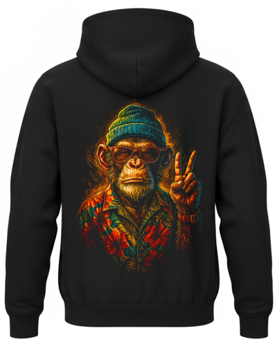 Bluza z małpą w czapce i okularach