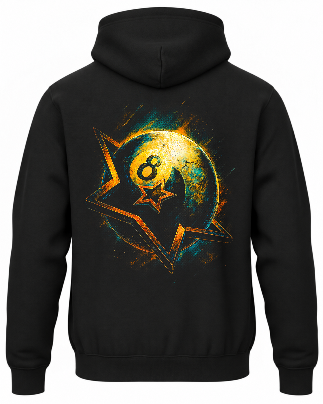 Bluza Artystyczna z bilą ósemką w gwieździe