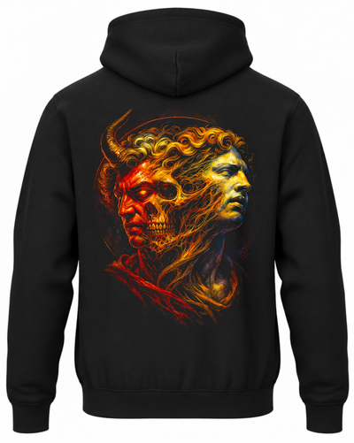Bluza Artystyczna z podwójnym portretem i czaszką