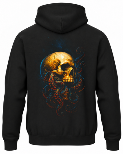 Bluza Artystyczna z czaszką i ośmiornicą