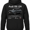 Czarna bluza z kapturem z nadrukiem Audi RS Q8