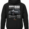 Czarna bluza z kapturem z nadrukiem Mercedes G55