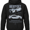 Czarna bluza z kapturem z nadrukiem Mercedes-Benz AMG GT