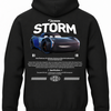 Czarna bluza z kapturem z postacią Jackson Storm z bajki Auta