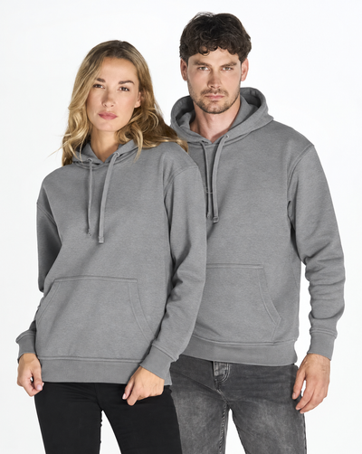 Bluza z własnym nadrukiem kangurka 290gramów unisex Szara