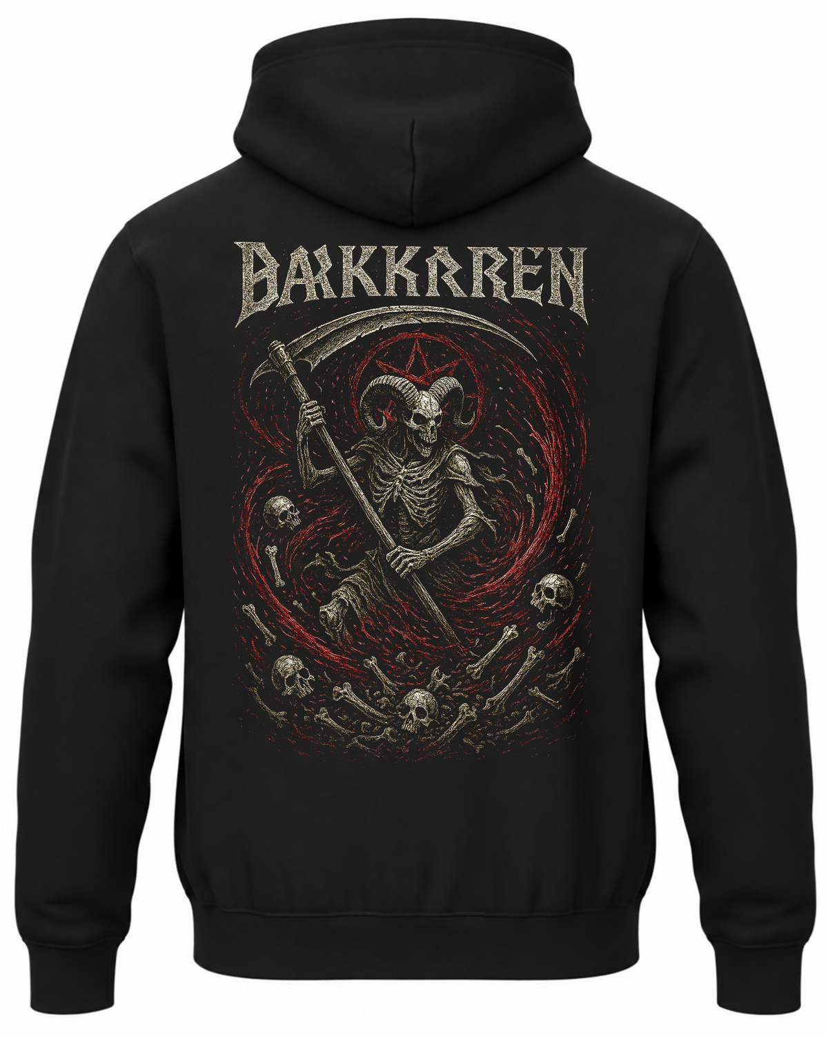 Bluza Barkkaren rogaty szkielet z kosą&nbsp;