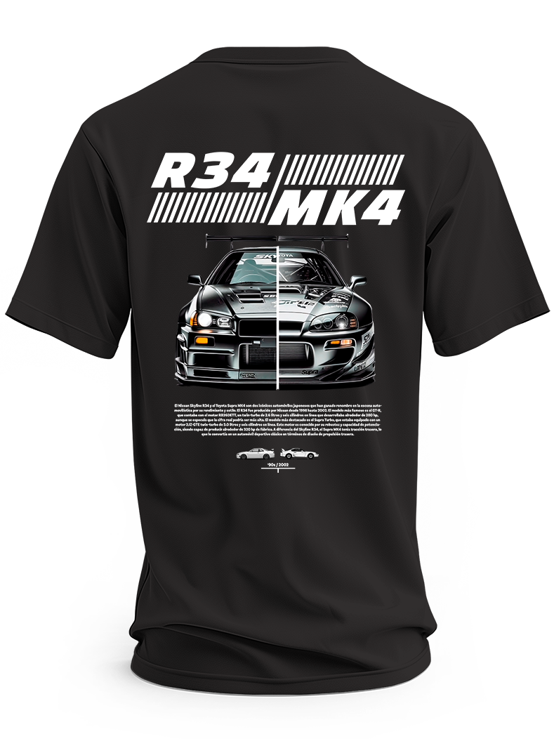 Koszulka męska Nissan Skyline vs Supra