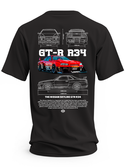 Koszulka męska Nissan GTR R34