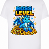 Zabawna koszulka dziecięca Boss Level dla gracza