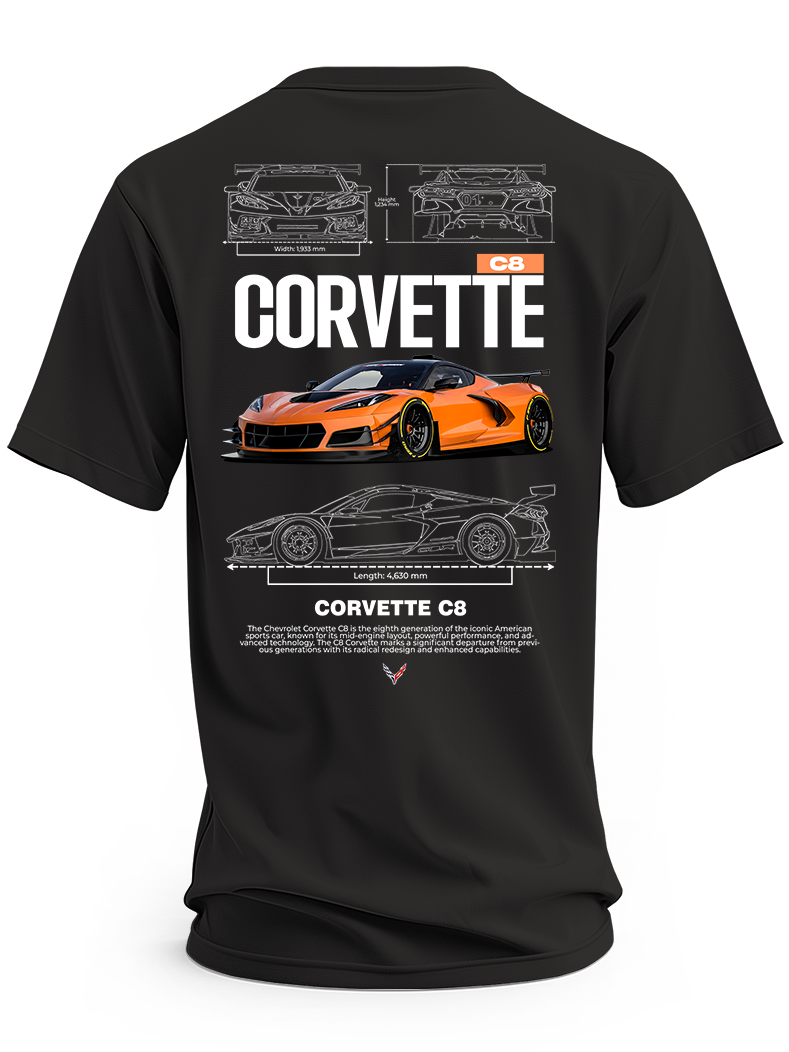 Koszulka męska Chevrolet corvette c8
