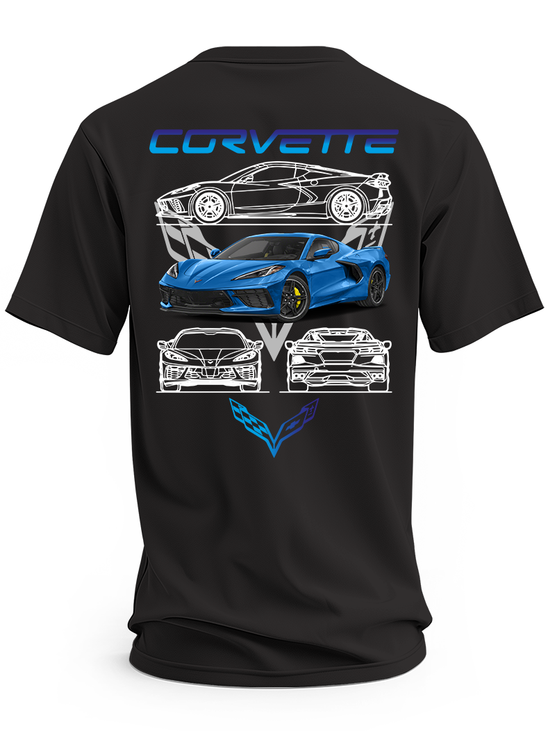 Koszulka męska Chevrolet corvette #1