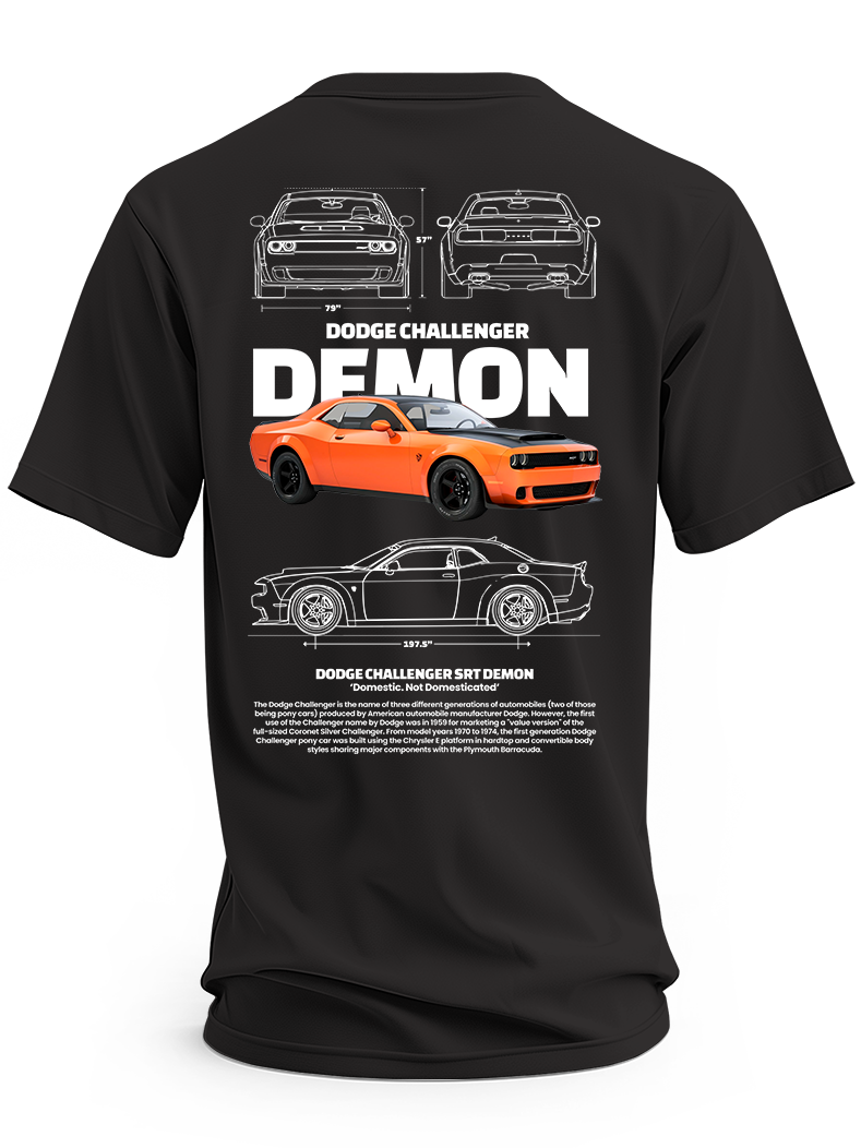 Koszulka męska dodge challenger srt demon