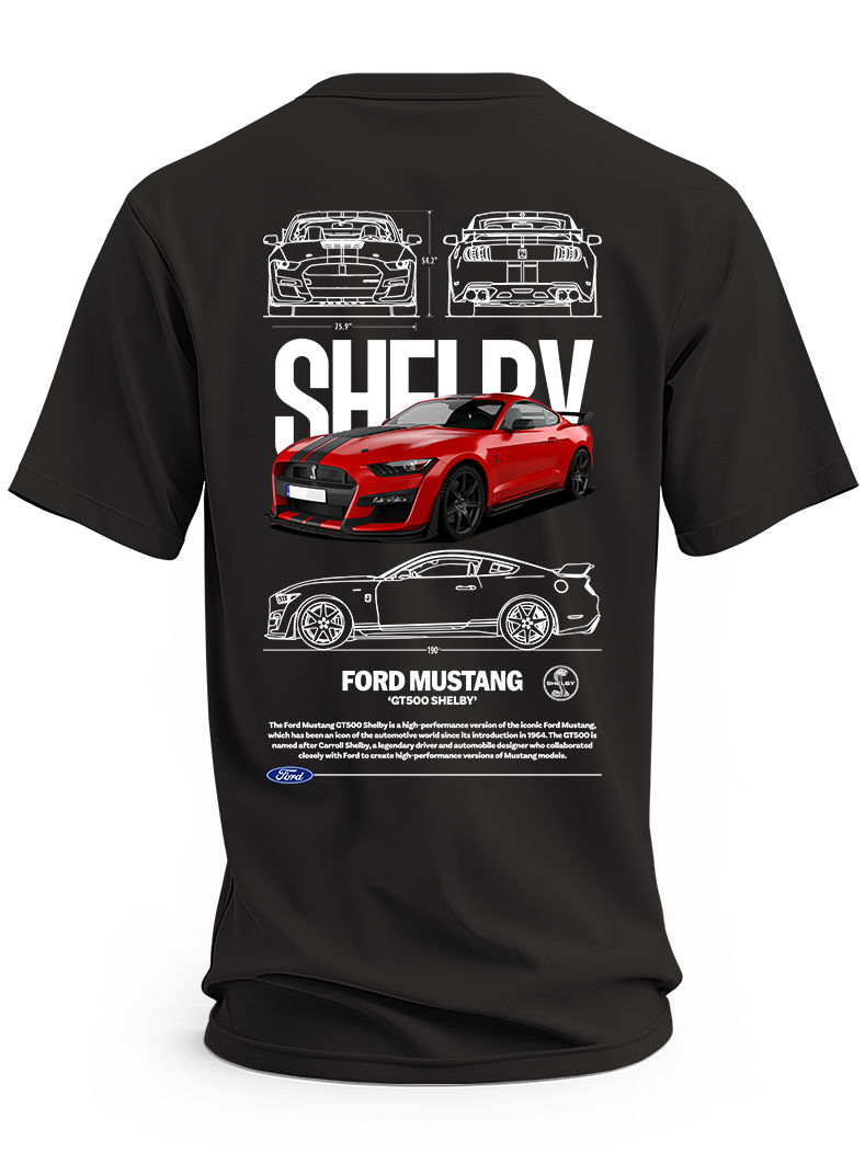 Koszulka męska Ford Mustang Shelby red