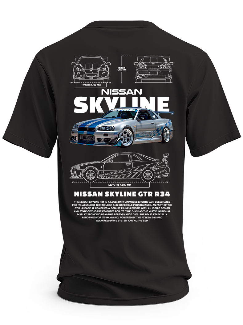 Koszulka męska Nissan GTR Skyline Need for Speed