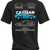 Koszulka męska Porsche Cayman Blue