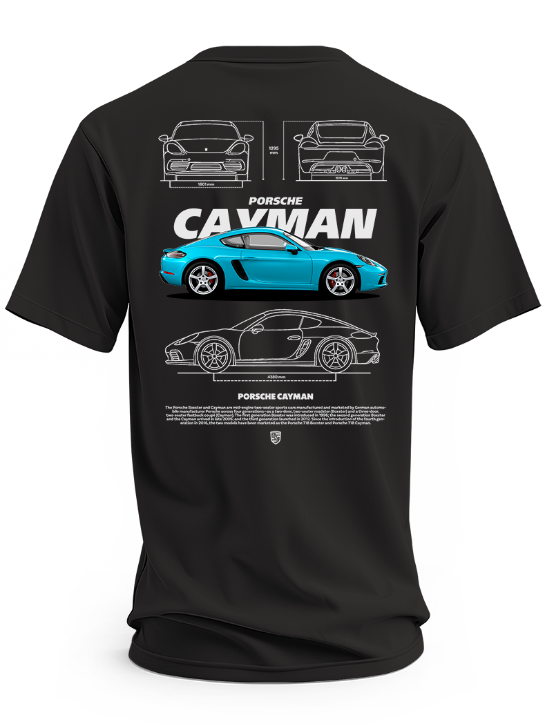 Koszulka męska Porsche Cayman Blue