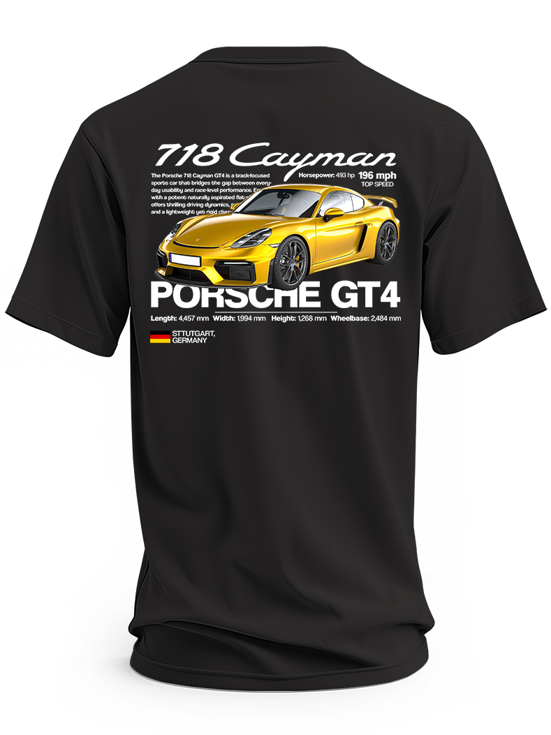 Koszulka męska Porsche Cayman 718 GT4