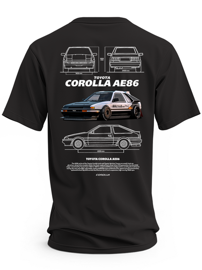 Koszulka męska Toyota Corolla AE86