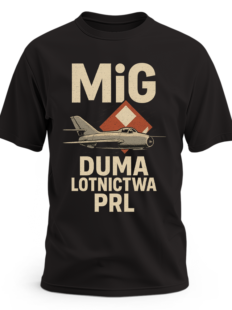 Koszulka męska lotnicza MiG  Duma Lotnictwa PRL