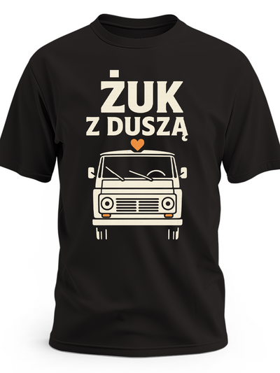 Koszulka z nadrukiem Żuk z duszą klasyczny dostawczak PRL