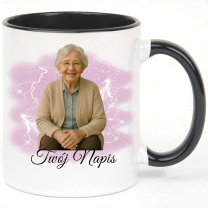Kubek 330 ml ze zdjęciem dla babci | Personalizowany prezent