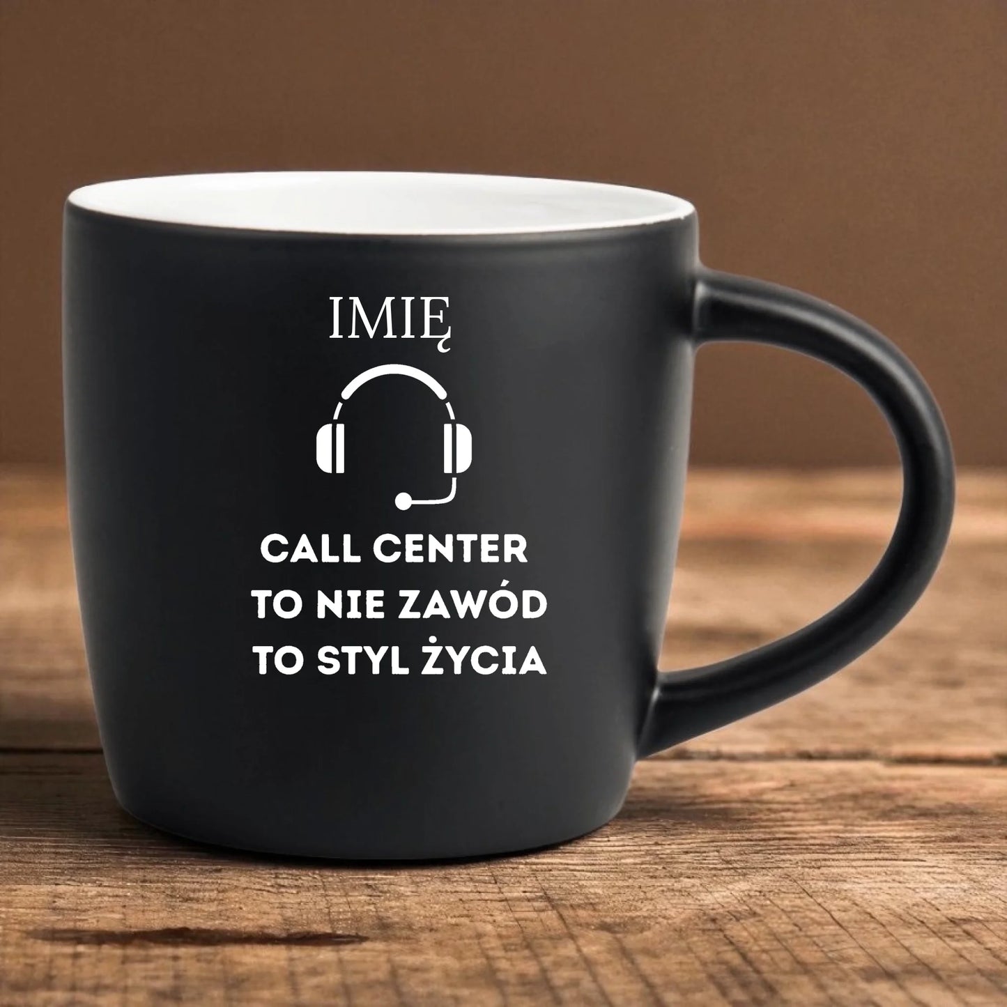 Kubek call center z grawerem – prezent dla konsultanta