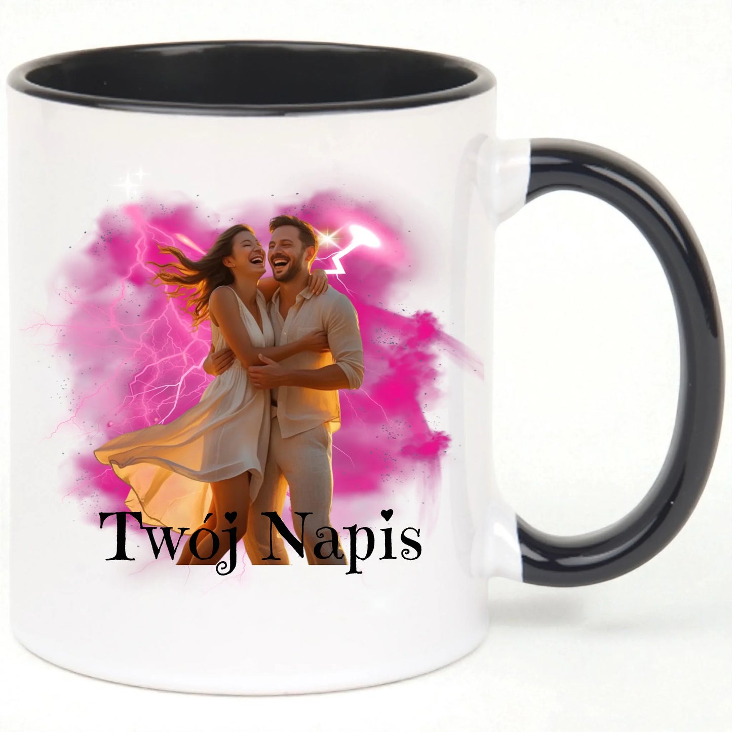 Kubek dla zakochanych 330 ml | Personalizowany kubek ze zdjęciem w wielu kolorach