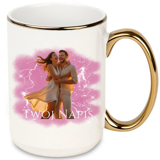 Kubek dla zakochanych 440 ml | Personalizowany kubek ze zdjęciem w wielu kolorach
