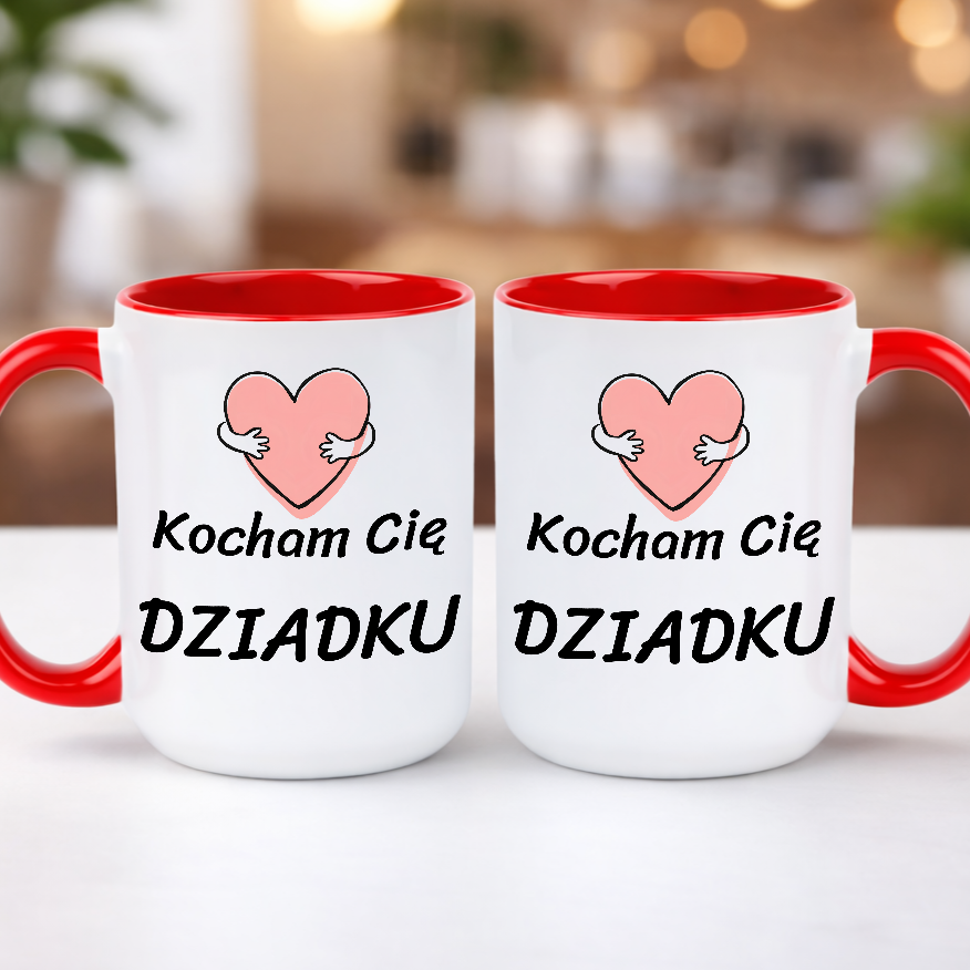 Prezent na dzień dziadka kubek kocham cię dziadku