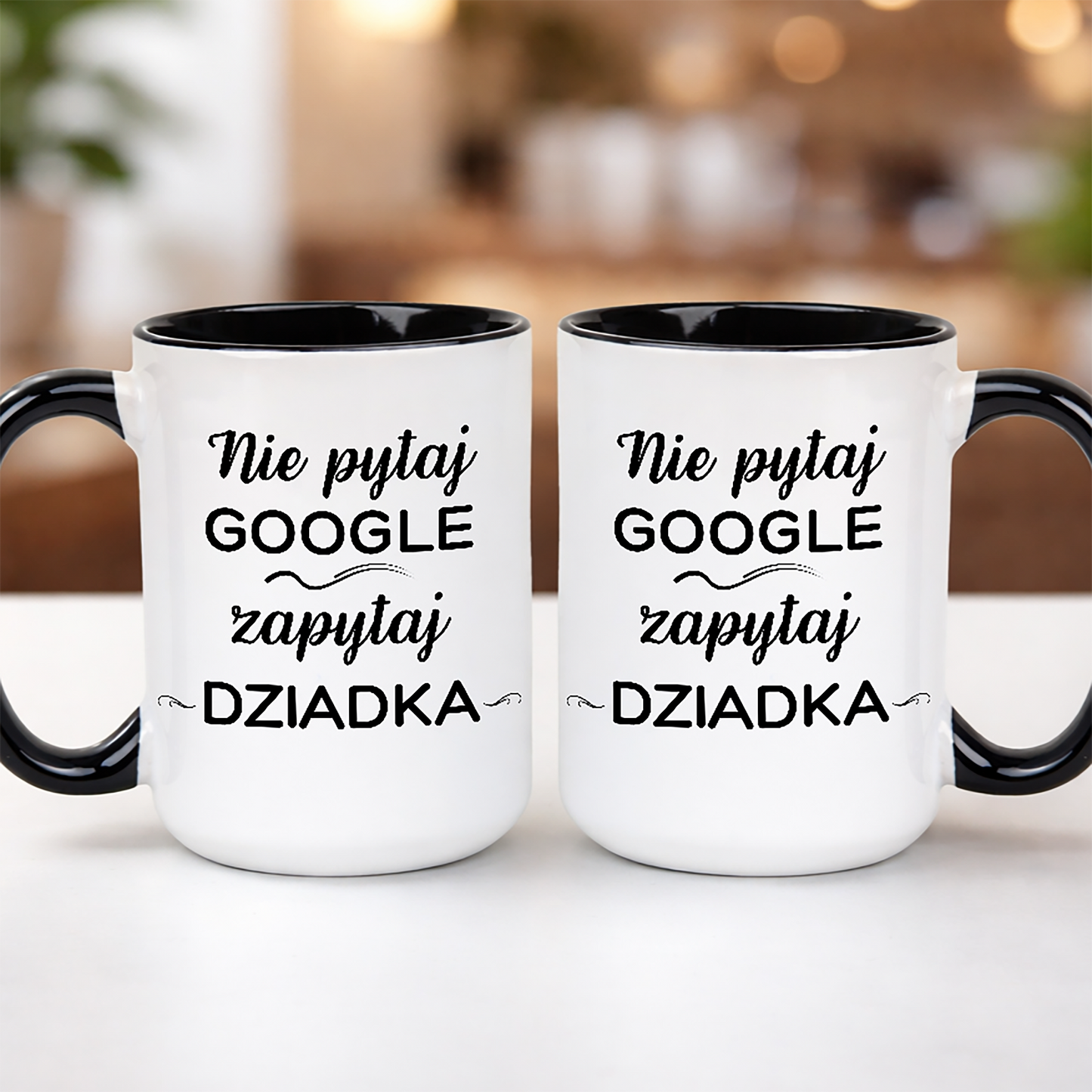 Kubek dla dziadka z napisem nie pytaj google