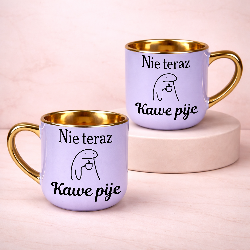 Kubek na prezent nie teraz kawe piję