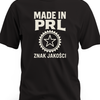 Koszulka retro z nadrukiem Made in PRL  Znak Jakości
