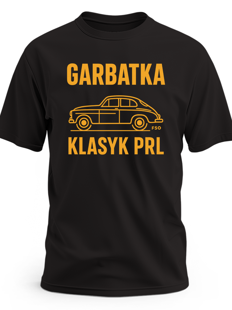 Koszulka z samochodem Garbatka klasyk PRL dla niego