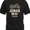 Koszulka z motorem Junak M10 dla fana starej motoryzacji PRL