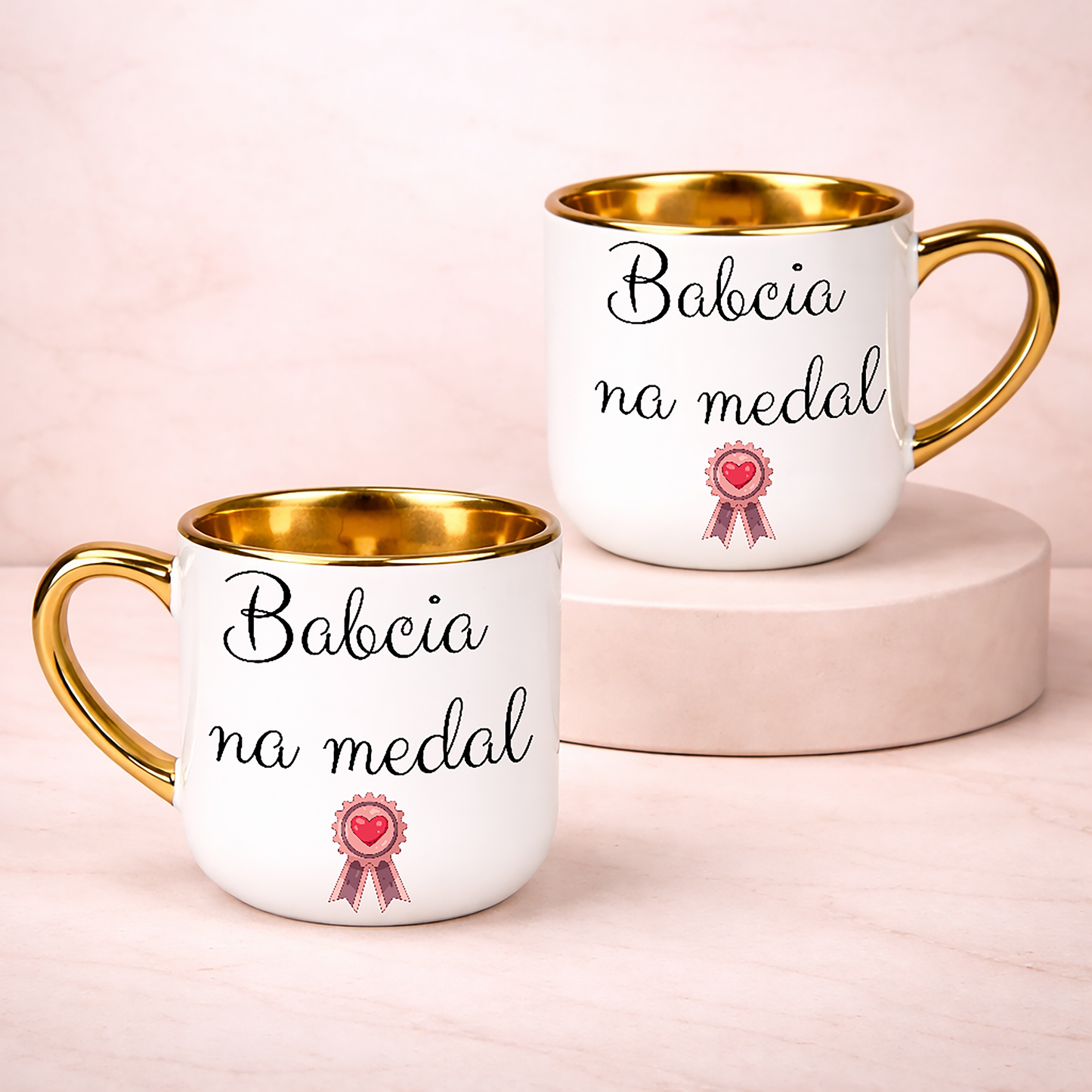 Prezent dla babci kubek babcia na medal