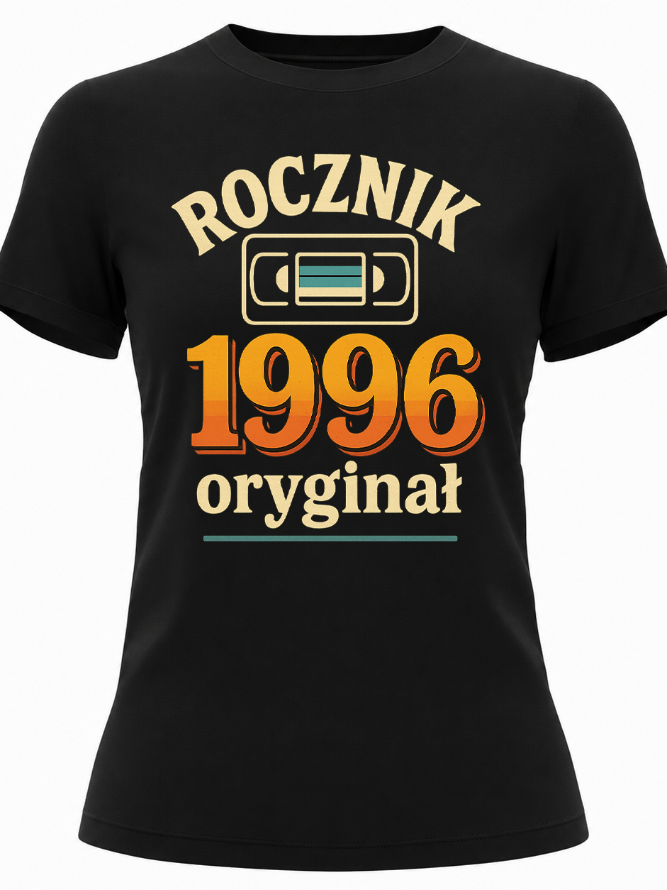 Koszulka damska na 30. urodziny dla kobiety z nadrukiem rocznik 1996&nbsp; oryginał