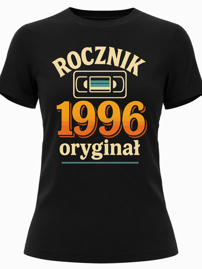 Koszulka damska na 30. urodziny dla kobiety z nadrukiem rocznik 1996&nbsp; oryginał