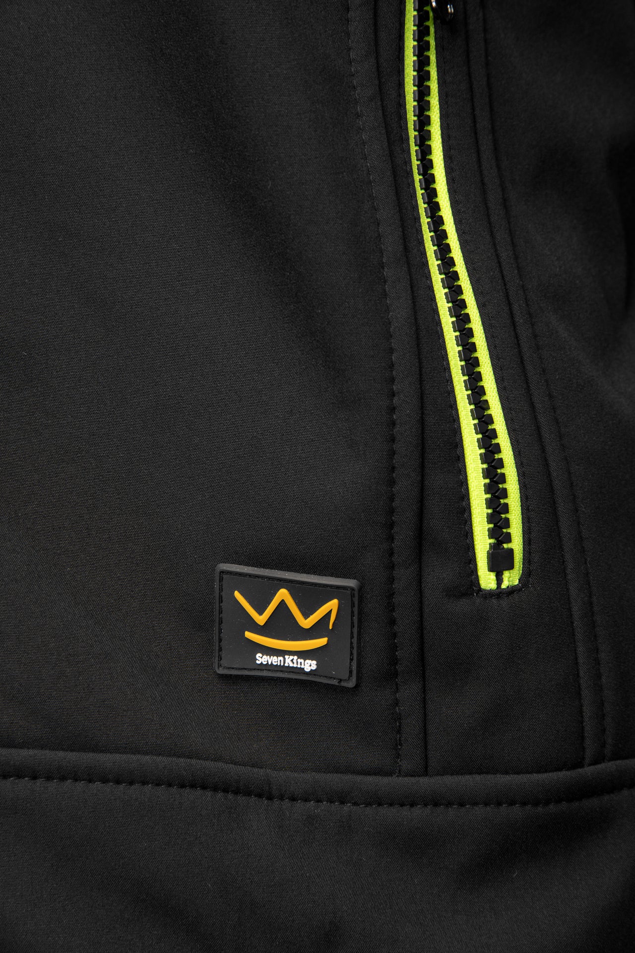 SEVEN_KINGS RIVAL SOFTSHELL RIVAL CZARNY/ŻÓŁTY