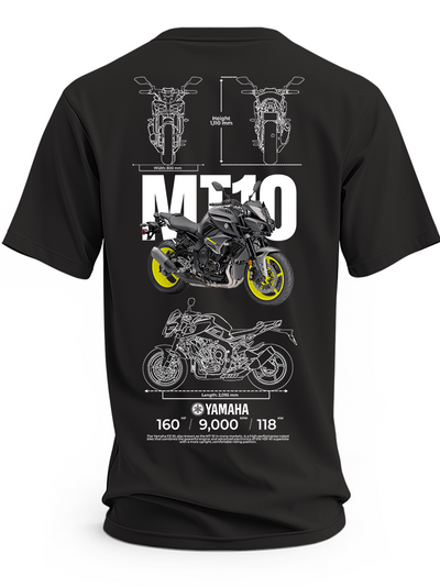 Koszulka Yamaha MT-10 z nadrukiem motocykla