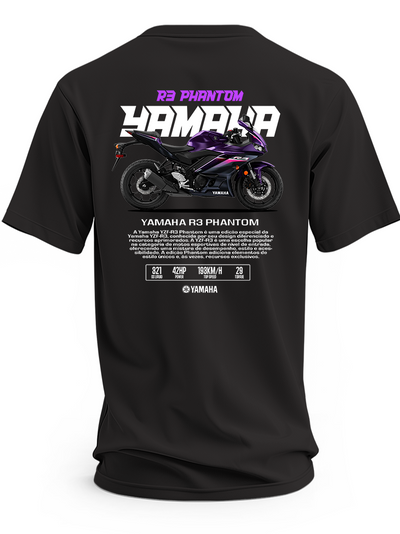 Koszulka Yamaha R3 Phantom z nadrukiem motocykla